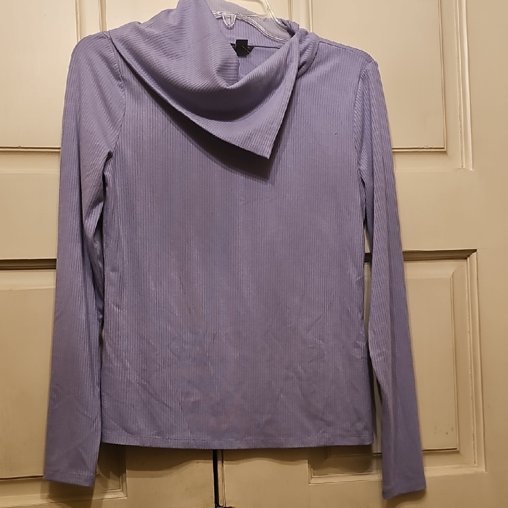 Ann Taylor Lavender Cowl Neck Sweater